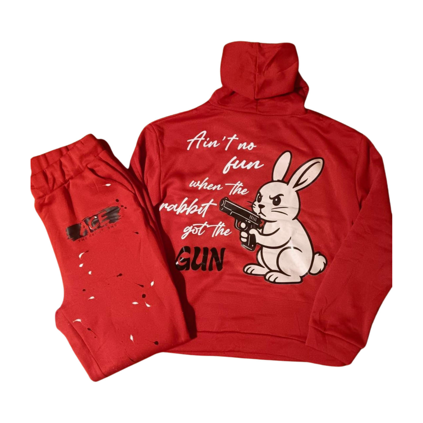 t-Aceコラボ #FR2 RABBITS Zip Up Hoodie Men