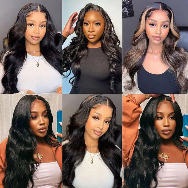 Brazilian Body Wave Transparent Lace Frontal Wig Body Wavy Lace Front Human Hair Wigs For Women Wet And Wavy Closure Wigs 180%