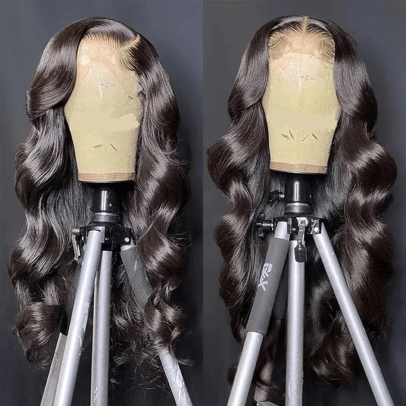 Brazilian Body Wave Transparent Lace Frontal Wig Body Wavy Lace Front Human Hair Wigs For Women Wet And Wavy Closure Wigs 180%